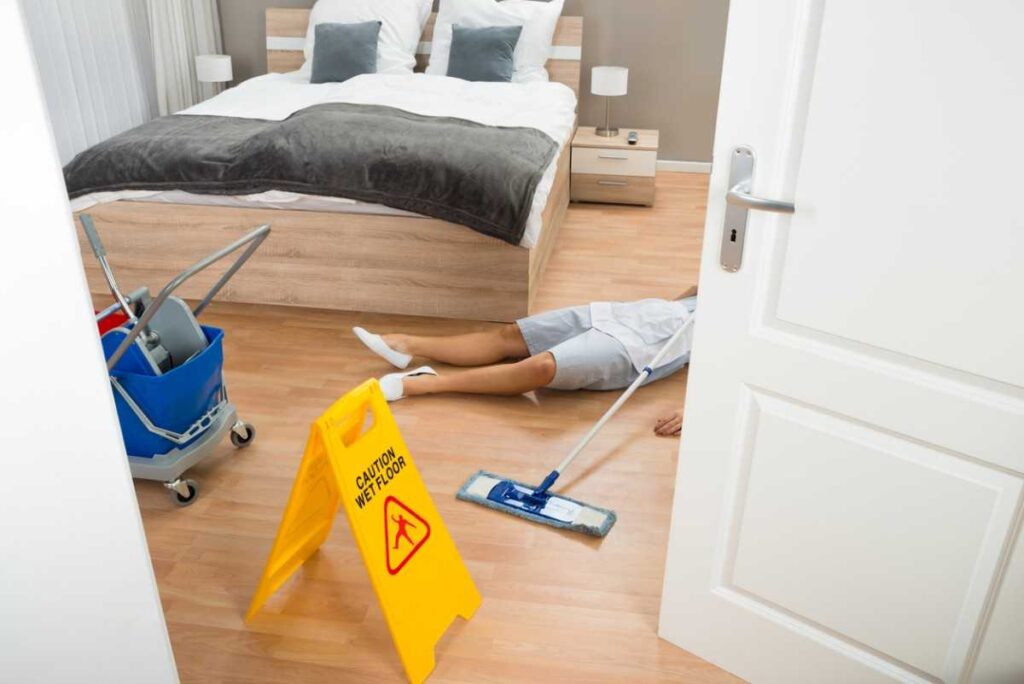 Women injured during a hotel stay